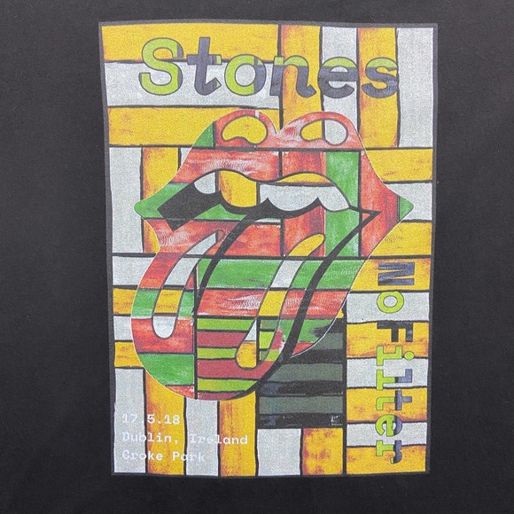 Rare Rolling Stones Tee Shirt XL No Filter Tour 2018 Dublin Ireland Croke Park - Picture 2 of 9
